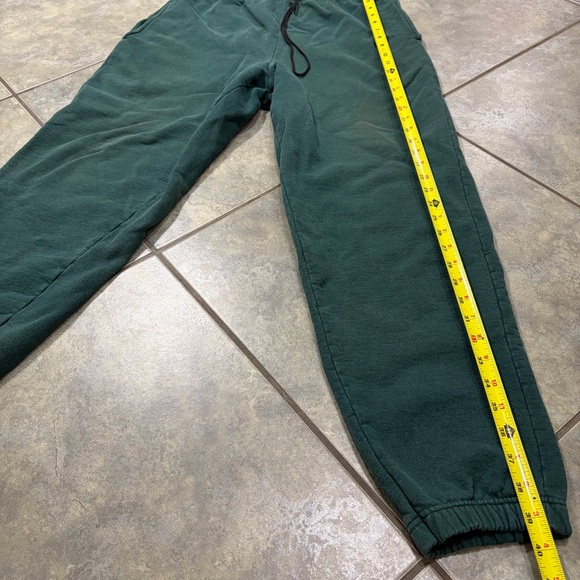 Vintage 90s Nike Jogger Sweatpants Mens Green Faded Swoosh USA 28” Waist Preppy - Picture 8 of 9